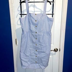J.Crew Seersucker Tstrap Dress